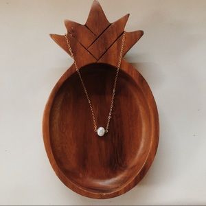 14k gold filled freshwater pearl necklace